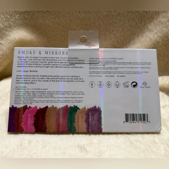 Smoke & Mirrors ELECTRIC 18pc Eyeshadow Kit Talc Free NIP - Picture 4 of 4
